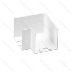 Kwadratowa listwa PVC 40x40 mm biała gięta 4 sztuki praktyczne wykończenie wnętrz