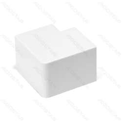 Kwadratowa listwa PVC 40x40 mm biała gięta 4 sztuki praktyczne wykończenie wnętrz