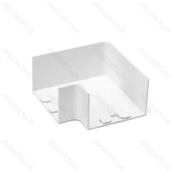 Kwadratowa listwa PVC 60x60 mm biała płaska gięta 4 sztuki praktyczny zestaw