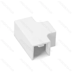 Kwadratowa biała listwa PVC 16x16 mm z kolankiem i trójnikiem 4 sztuki praktyczny zestaw montażowy