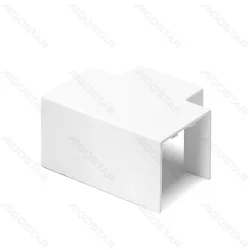 Kwadratowa biała listwa PVC 40x40 mm kolanko trójnik 4 sztuki praktyczny zestaw