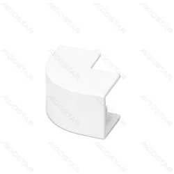 Kolanko zewnętrzne kwadratowe 15x10 mm białe PVC 4 szt praktyczne i trwałe