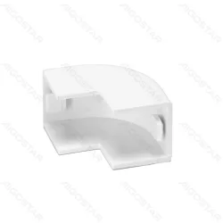 Kwadratowe kolanko zewnętrzne 16x16 mm białe PVC 4 sztuki praktyczne akcesorium do listew