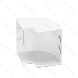 Kwadratowe białe kolanko zewnętrzne PVC 60x40 mm 4 sztuki praktyczny zestaw