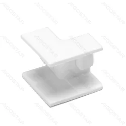 Łuk wewnętrzny kwadratowy 15x10 mm PVC biały w zestawie 4 sztuki praktycznych elementów montażowych