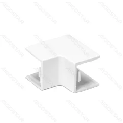 Łuk wewnętrzny kwadratowy 15x10 mm PVC biały w zestawie 4 sztuki praktycznych elementów montażowych