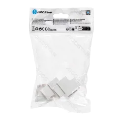 Kwadratowa listwa PVC 40x25 mm biała kolanko wewnętrzne 4 sztuki praktyczny zestaw