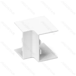 Kwadratowa listwa PVC 40x25 mm biała kolanko wewnętrzne 4 sztuki praktyczny zestaw