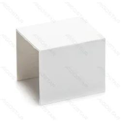 Kwadratowy łącznik listwy PVC 40x40 mm biały 4 sztuki praktyczny zestaw