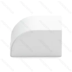 Kwadratowa biała zaślepka PVC 16x16 mm w zestawie 4 sztuki praktyczna i trwała