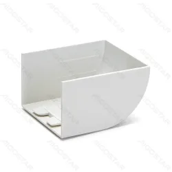 Kwadratowa listwa PVC biała 60x40 mm 4 sztuki praktyczne zaślepki do wnętrz