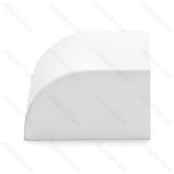 Kwadratowa listwa PVC biała 60x40 mm 4 sztuki praktyczne zaślepki do wnętrz