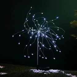 Lampa ogrodowa solarna LED Dmuchawiec ze stali nierdzewnej zimna barwa 6000K IP65 trwała i praktyczna