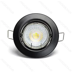 Reflektor LED 4,5 W 4000 K czarny 3 sztuki z regulowanym kątem świecenia do biura