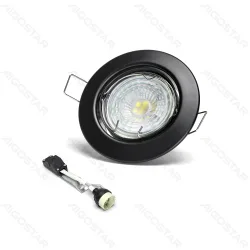 Aigostar reflektory LED 4,5 W 6500 K czarne 3 sztuki do mocnego światła