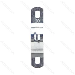 Zacisk stalowy do rur PVC o średnicy 20 mm dla trwałego montażu
