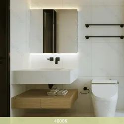 Świetlówka LED T5 9W 0,6m 4000K 1350lm z oprawą i kablem do biura