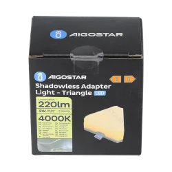 Adapter trójkątny do lamp LED 4000K do kuchni zapewniający mocne światło