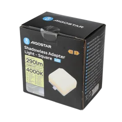 Kwadratowy adapter do lamp LED 4000K zapewniający wygodny montaż