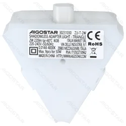 Aigostar LED Shadowless light Adapter light Triangle 6500K
