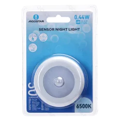 Lampka nocna Aigostar 287749634 z czujnikiem ruchu na baterie 3xAAA dla wygody użytkowania