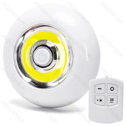 Lampka nocna z pilotem Aigostar 287749639 z zimnym światłem i zasilaniem 3xAAA dla wygody użytkowania