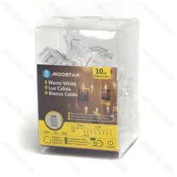 Lampki choinkowe 10 LED w kształcie spinacza na 3 baterie AA 1,5 m dla przytulnej atmosfery