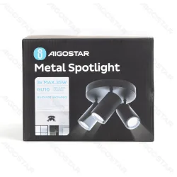 Metalowy reflektor 2-drożny Aigostar 320310965 z regulacją kąta dla praktycznego oświetlenia