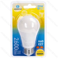 Żarówka LED A60 E27 25W 4000K 1 sztuka blister do kuchni energoszczędna