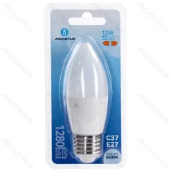 Żarówka LED świeczka C37 E27 13W 6500K 1280lm Aigostar do biura energoszczędna