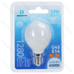 Żarówka LED kulka G45 E14 13W 6500K 1280lm Aigostar do biura