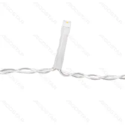String Lights Battery 3AA Flat string lights Curtain Transparent cable White light 3M+0.9*1.2M 120LED 10cm spacing 8-Function Timer with Auto OFF IP44