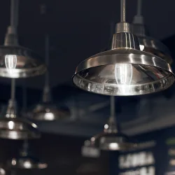 Żarówka LED Filament C35 E27 8W 880 lm zimna do biura energoszczędna