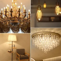 Żarówka świecowa LED filament C35 E14 8W 2700K 880lm Aigostar do salonu