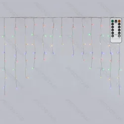 Kurtyna świetlna 200 LED RGBY 3x1m z pilotem efekt fali do dekoracji wnętrz