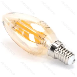 Ściemnialna żarówka LED C35 E14 4W 2200K filament Aigostar do przytulnego klimatu