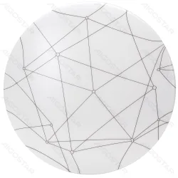 Lampa sufitowa LED 12W 1300lm 6500K z geometrycznym kloszem do biura