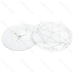 Lampa sufitowa LED 36W 4000lm 6500K z geometrycznym kloszem do biura