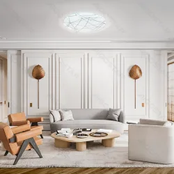 Lampa sufitowa LED 36W 4000lm 6500K z geometrycznym kloszem do biura