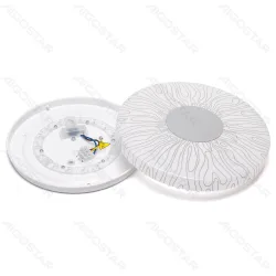 Lampa sufitowa LED 12W 1300lm 6500K zimna z efektem słonecznika do biura