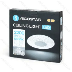 Lampa sufitowa LED 20W 2200lm 6500K z kloszem słonecznika do biura