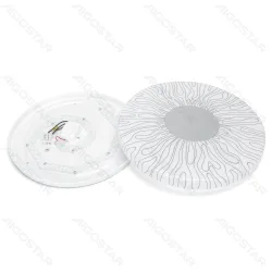 Lampa sufitowa LED 20W 2200lm 6500K z kloszem słonecznika do biura