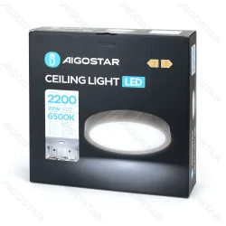Lampa sufitowa LED 20W 2200lm 6500K efekt rozgwieżdżonego nieba do biura