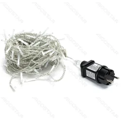 Lampki sople 200 LED 10m zimna biel niskonapięciowe do efektownego oświetlenia zewnętrznego