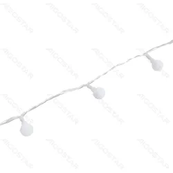 Niskonapięciowe zewnętrzne lampki kulki 50 LED multikolor 5m fi17mm do dekoracji ogrodu