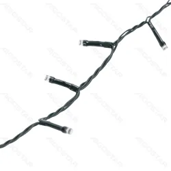 Aigostar String Lights Low voltage Flat string lights Linear Dark green cable White light 3M+5M 100LED 5cm spacing 8 functions memory timer OFF IP44