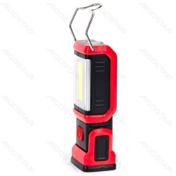 Latarka lampka COB 3W 200 lm na 3xAA praktyczna przenośna lampa robocza