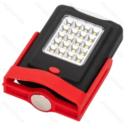 Lampa robocza 2W 120 lm z magnesem i haczykiem na 3 baterie AA dla wygody pracy