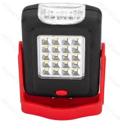 Lampa robocza 2W 120 lm z magnesem i haczykiem na 3 baterie AA dla wygody pracy