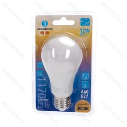 Żarówka LED 12W 1170lm A60/E27 ciepła z czujnikiem ruchu energooszczędna do salonu
